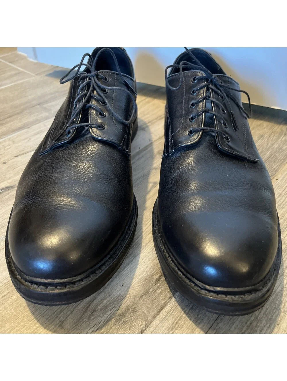 ALLEN EDMONDS CYRUS MENS BLACK DRESS OXFORD SHOES SIZE 12D VGC
